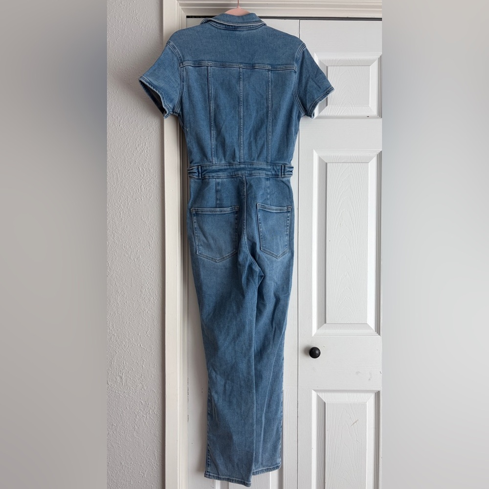 Good American: Fit for success denim jumpsuit Blue 274 - Picture 8 of 13